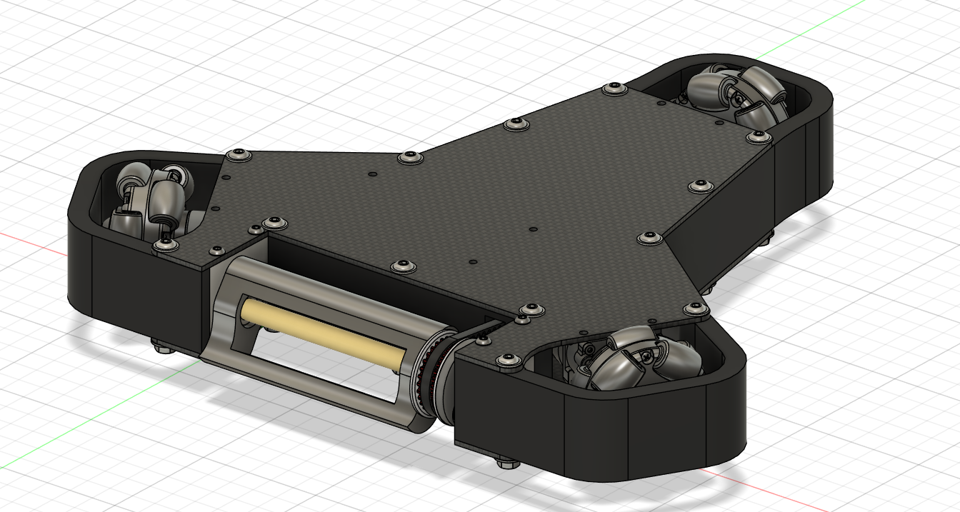 Talon CAD model with front beater-bar assembly